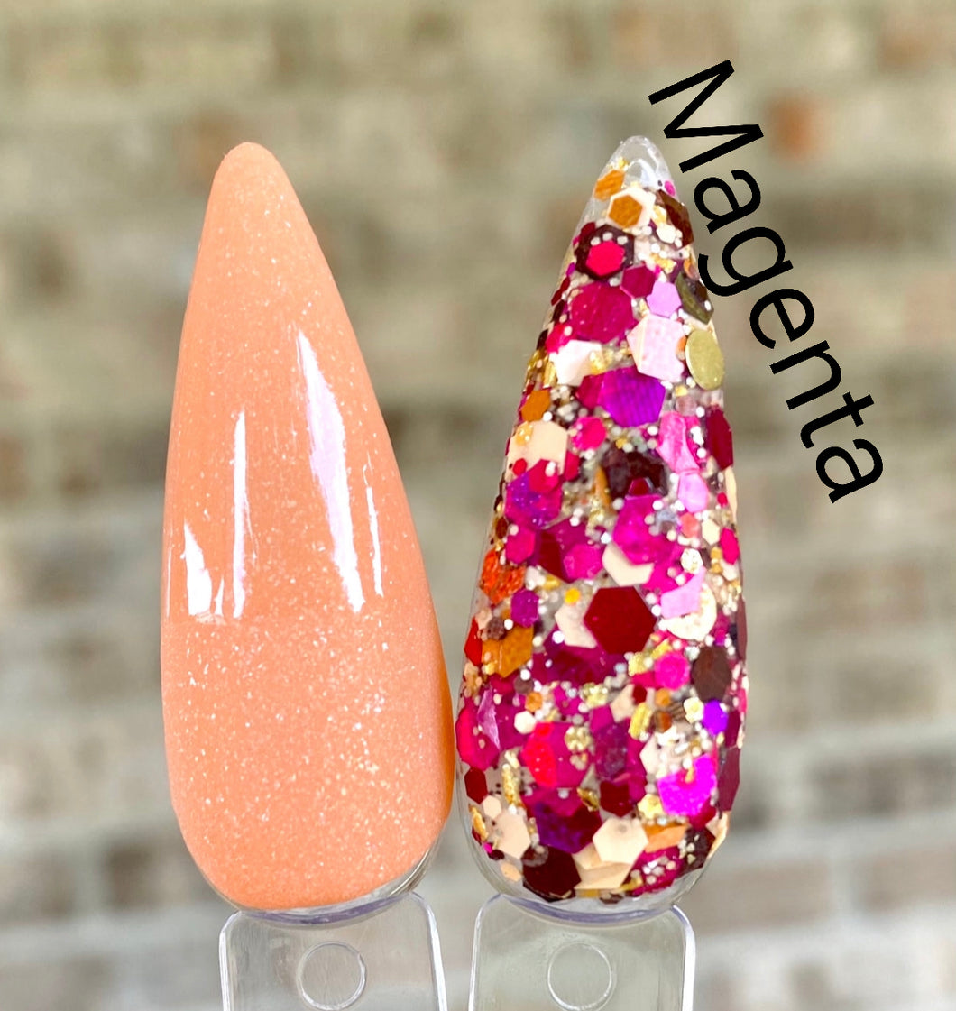 Magenta (glitter mix) 0.5oz – Sensations of the Eye Acrylic and