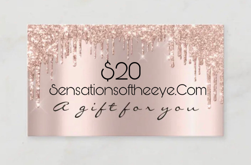 Gift Certificate $20, $50, $100